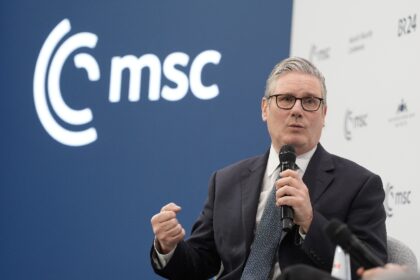 Starmer told the Munich conference that Britain must be 'ready to fight'