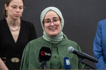 Tufts University student Rumeysa Ozturk was detained by federal agents last year in the to