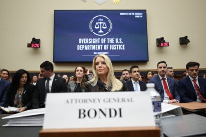 US Attorney General Pam Bondi testifying before the House Judiciary Committee