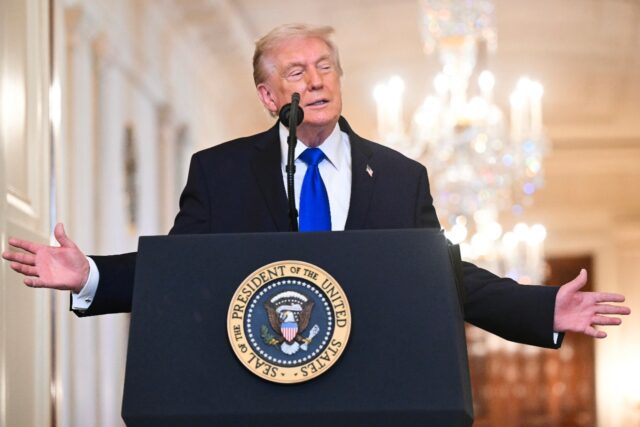 US President Donald Trump said the first State of the Union speech of his second term woul