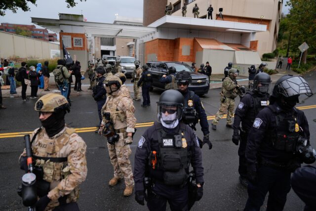 Federal Enforcement Tear Gas Housing The Associated Press