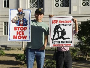 Judge halts California law banning federal agents from wearing masks