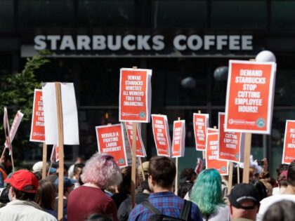 worker protest at Starbucks