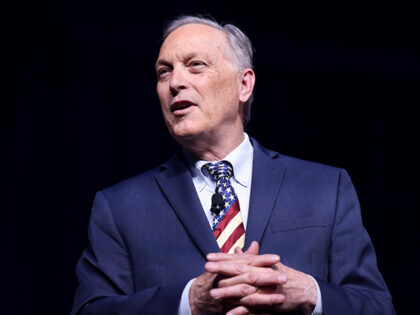 U.S. Congressman Andy Biggs speaking at a campaign rally at the Arizona Biltmore in Phoeni