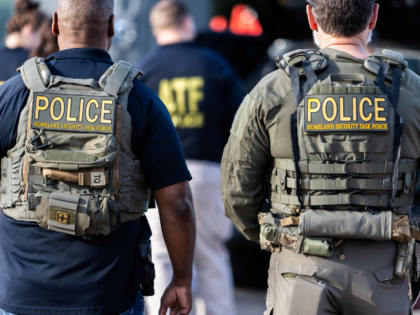 New Homeland Security Task Force kevlar vest placard photo shoot in Wichita Falls, Texas.
