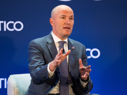 Utah Gov. Spencer Cox speaks at an event at the National Governors Association Winter Meet