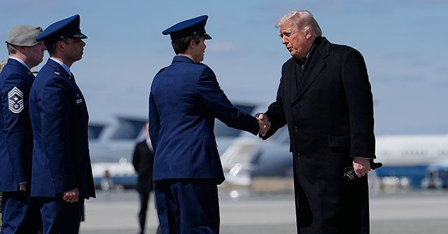 Trump Attends Dignified Transfer of Six Servicemembers Killed in Iraq Crash