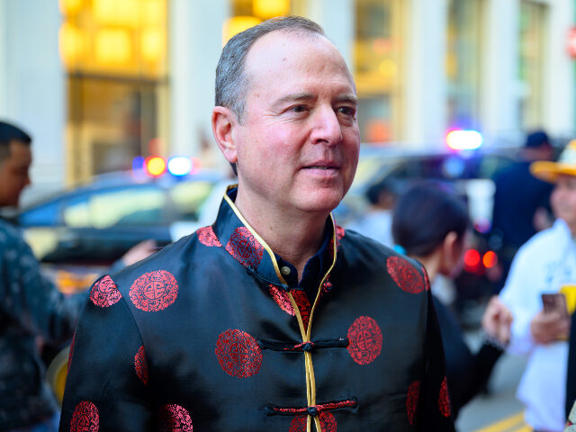 U.S. Rep. Adam Schiff (D-CA) speaks with supporters during the annual Chinese New Year par