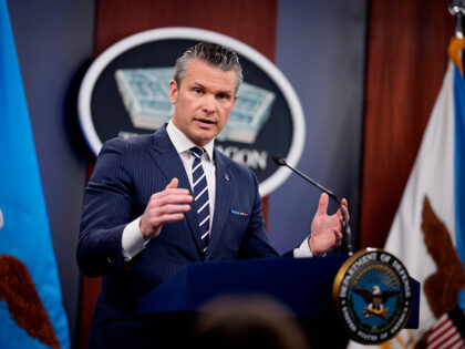 ARLINGTON, VIRGINIA - JUNE 22: U.S. Defense Secretary Pete Hegseth speaks during a news co