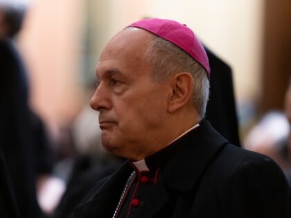 NEW YORK, UNITED STATES - 2022/03/09: Archbishop Gabriele Caccia, Representative of Holy S