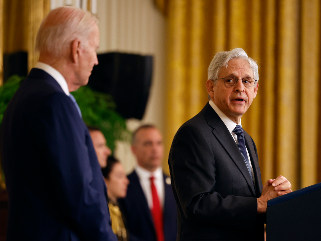 WASHINGTON, DC - MAY 17: U.S. Attorney General Merrick Garland delivers remarks before int