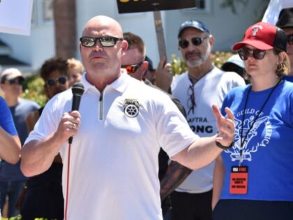 General President of the International Brotherhood of Teamsters Sean O'Brien speaks as the