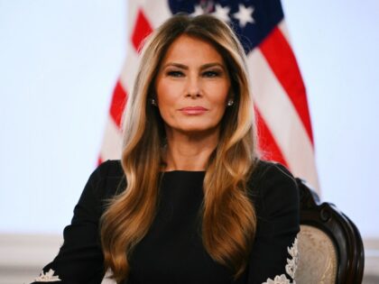 First lady Melania Trump participates in calls to US service members, on Christmas Eve, fr