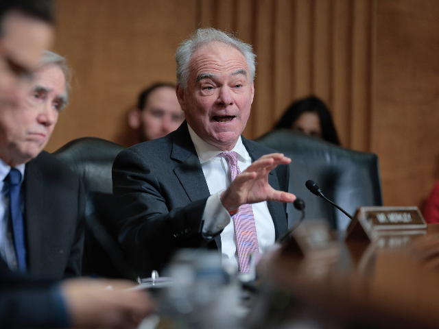 WASHINGTON, DC - JANUARY 28: Senate Foreign Relations Committee member Sen. Tim Kaine (D-V