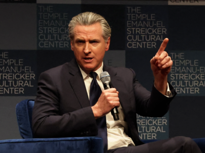 California Governor Gavin Newsom speaks with Harry Sisson to promote his book, "Young Man