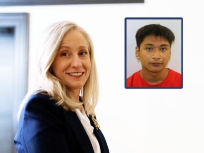 WILLIAMSBURG, VIRGINIA - FEBRUARY 24: Virginia Gov. Abigail Spanberger speaks to her staff