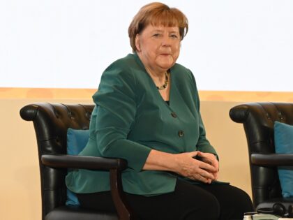 NEW DELHI, INDIA - FEBRUARY 26: Former German Chancellor Dr. Angela Merkel during the inau