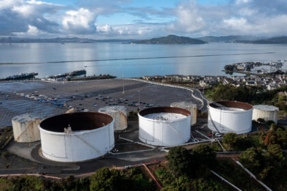 Oil storage tanks at the 76 Terminal in Richmond, California, US, on Monday, March 2, 2026