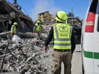 NABATIEH, LEBANON - MARCH 05: A view of destruction following the Israeli military airstri