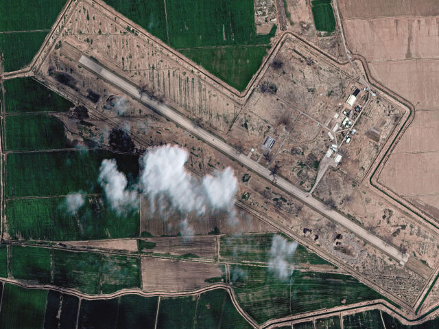 AHVAZ DRONE BASE, KHUZESTAN PROVINCE, IRAN -- MARCH 08, 2026: 01 -- Vantor satellite image