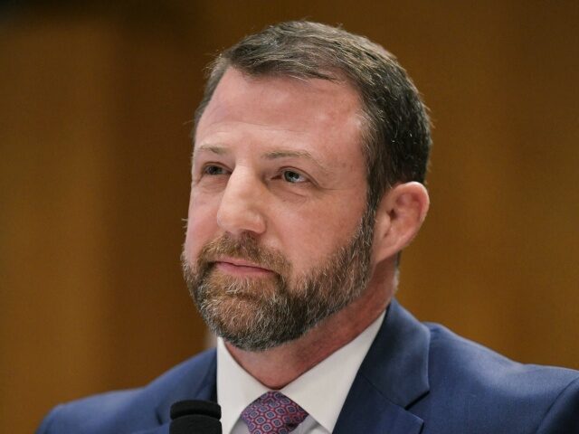 US Senator Markwayne Mullin (R-OK), nominee to be Secretary of Homeland Security, testifie