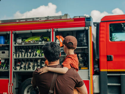 firetruck boy father