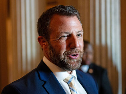 Sen. Markwayne Mullin, R-Okla., speaks to reporters in the U.S. Capitol on Tuesday morning
