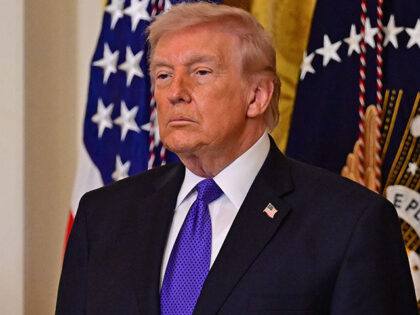 U.S. President Donald Trump speaks during a Medal of Honor ceremony in the East Room of th