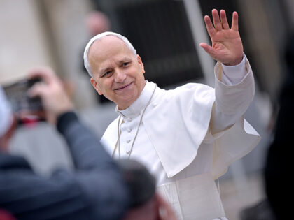 Pope Leo XIV during the general audience in St. Peter's Square. Vatican City (Vatican), Ma