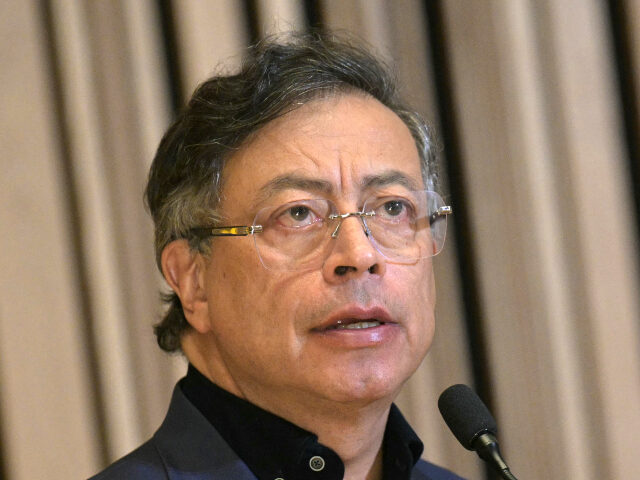 Gustavo Petro Colombian President Gustavo Petro speaks during a meeting with members of the Colombian di