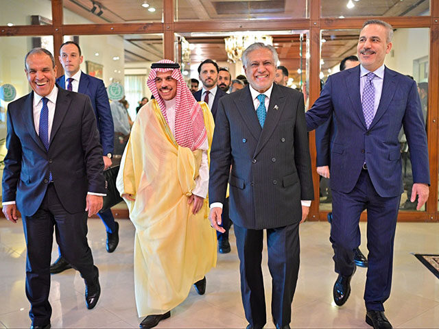 Pleased to welcome my dear brothers, the Foreign Ministers of Saudi Arabia, Türkiye, and
