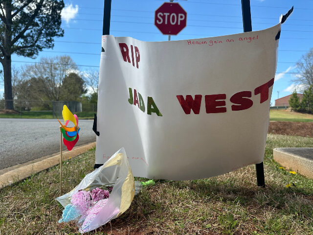 Jada West A paper sign left in memory of Jada West stands in her neighborhood in Villa Rica, Ga., We