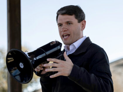 Texas Senate candidate James Talarico (D-TX) speaks to supporters at a campaign event on M