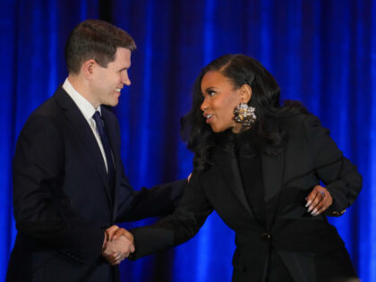 James Talarico and Jasmine Crockett (1) State Representative James Talarico, a Democrat from Texas and US Senate candidate, left,