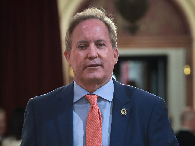 Texas Attorney General Ken Paxton arrives for the State of the Union address during a Join