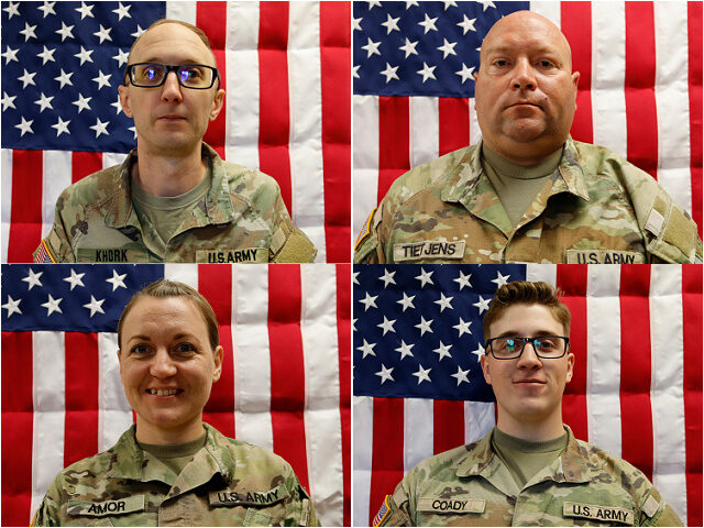 The four identified were Army Reserve Soldiers serving in support of Operation Epic Fury C