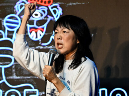 PASADENA, CALIFORNIA - JANUARY 02: (EXCLUSIVE COVERAGE) Comedian Margaret Cho performs at