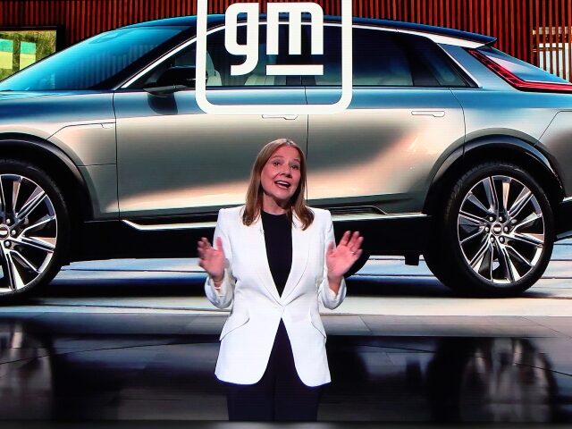 Mary Barra on stage for GM