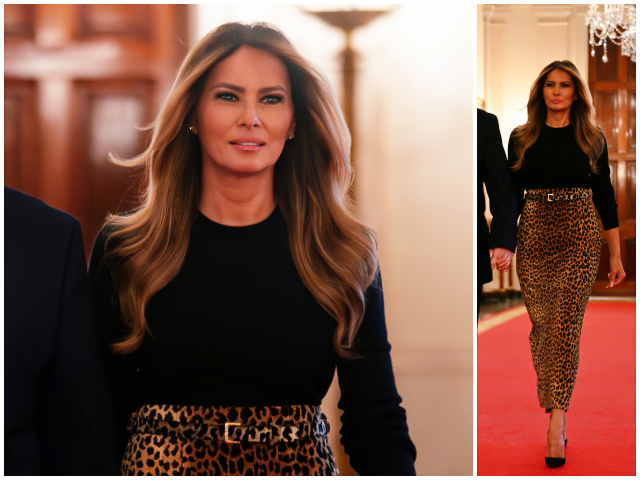 Fashion Notes: Melania Trump Celebrates Women’s History Month in Sultry Adam Lippes Leopard S