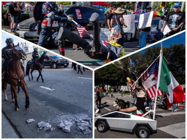 Los Angeles 'No Kings' Demonstrators Turn Violent, Assault Federal Building Following Rall
