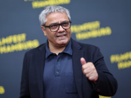 25 September 2025, Hamburg: Mohammad Rasoulof, director from Iran, on the red carpet befor