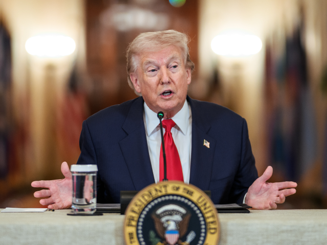 President Donald J. Trump delivers remarks during a Saving College Sports roundtable, Frid