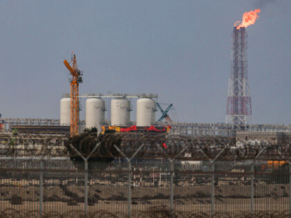 03 March 2026, Qatar, Ras Laffan: A view of the liquefied natural gas (LNG) production fac