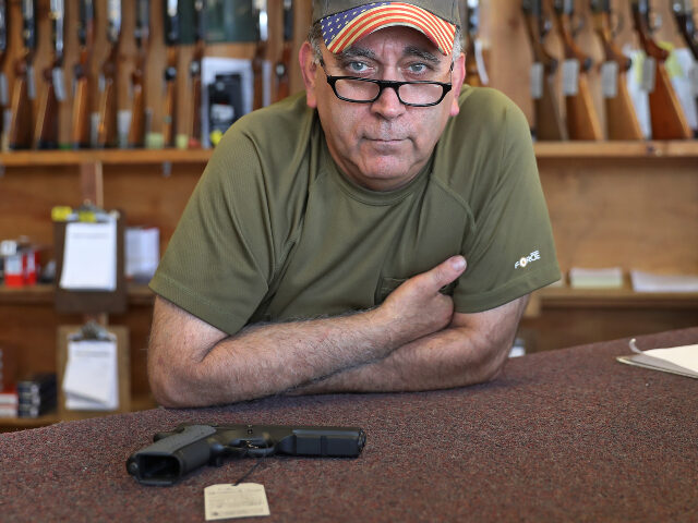 Rhode Island gun shop WEST WARWICK, RI - JULY 9: In West Warwick, RI, David DeLoia, the owner of Heritage Gun &a