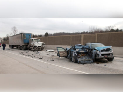 Semi-Truck Hits Multiple Vehicles Ryan McFadden 222 southbound lanes in Cumru, truck and 3 car accident which closed 222 for