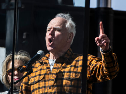 Tim Walz Minnesota Gov. Tim Walz speaks during a "No Kings" protest outside the State Cap