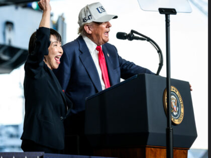 President Donald Trump welcomes Japanese Prime Minister Sanae Takaichi to deliver remarks