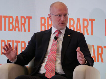 Federal Communications Commission Chairman Brendan Carr is interviewed at a Breiotbart New