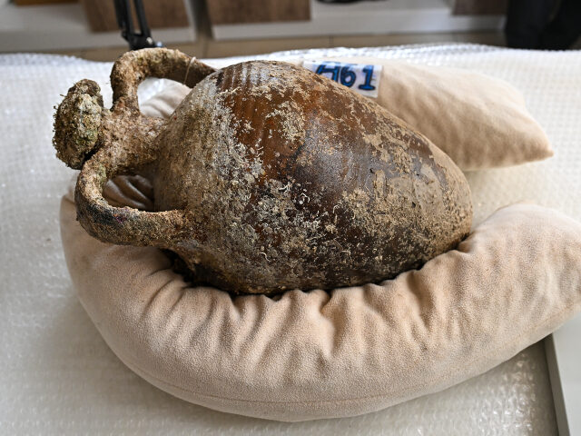 amphora (ancient jug) A view of the 1,100 year old, closed-mouth amphora (a jug used in ancient times) that was