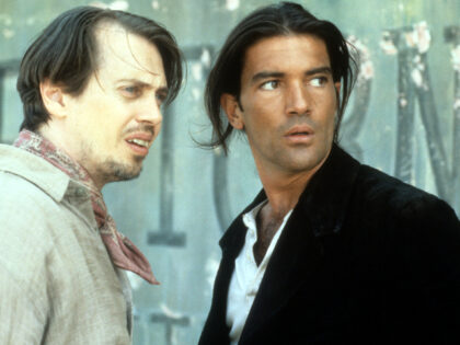 Antonio Banderas and Steve Buscemi in a scene from the film 'Desperado', 1995. (